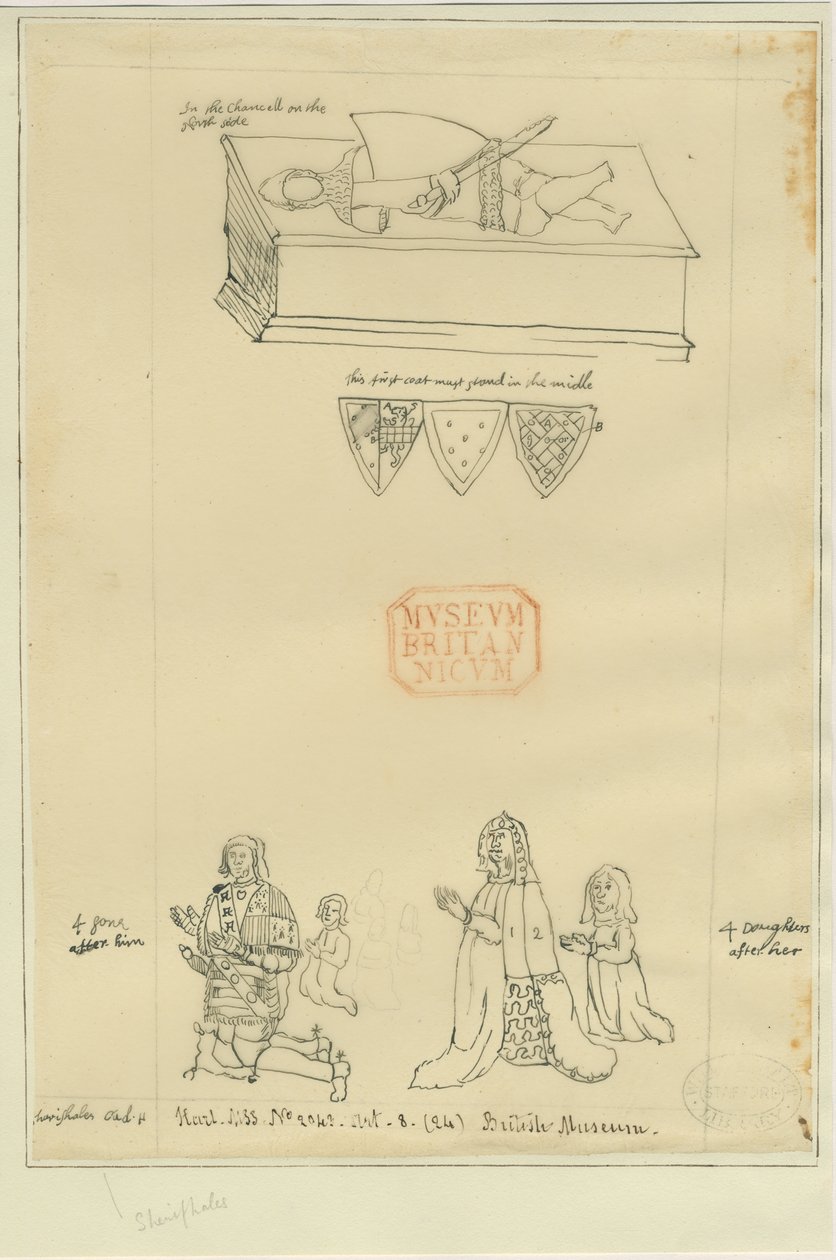 Tamworth Church - Tomb by William Dugdale