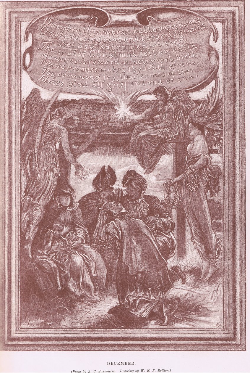 December, from The Magazine of Art 1893, Cassell and Company by William Edward Frank Britten