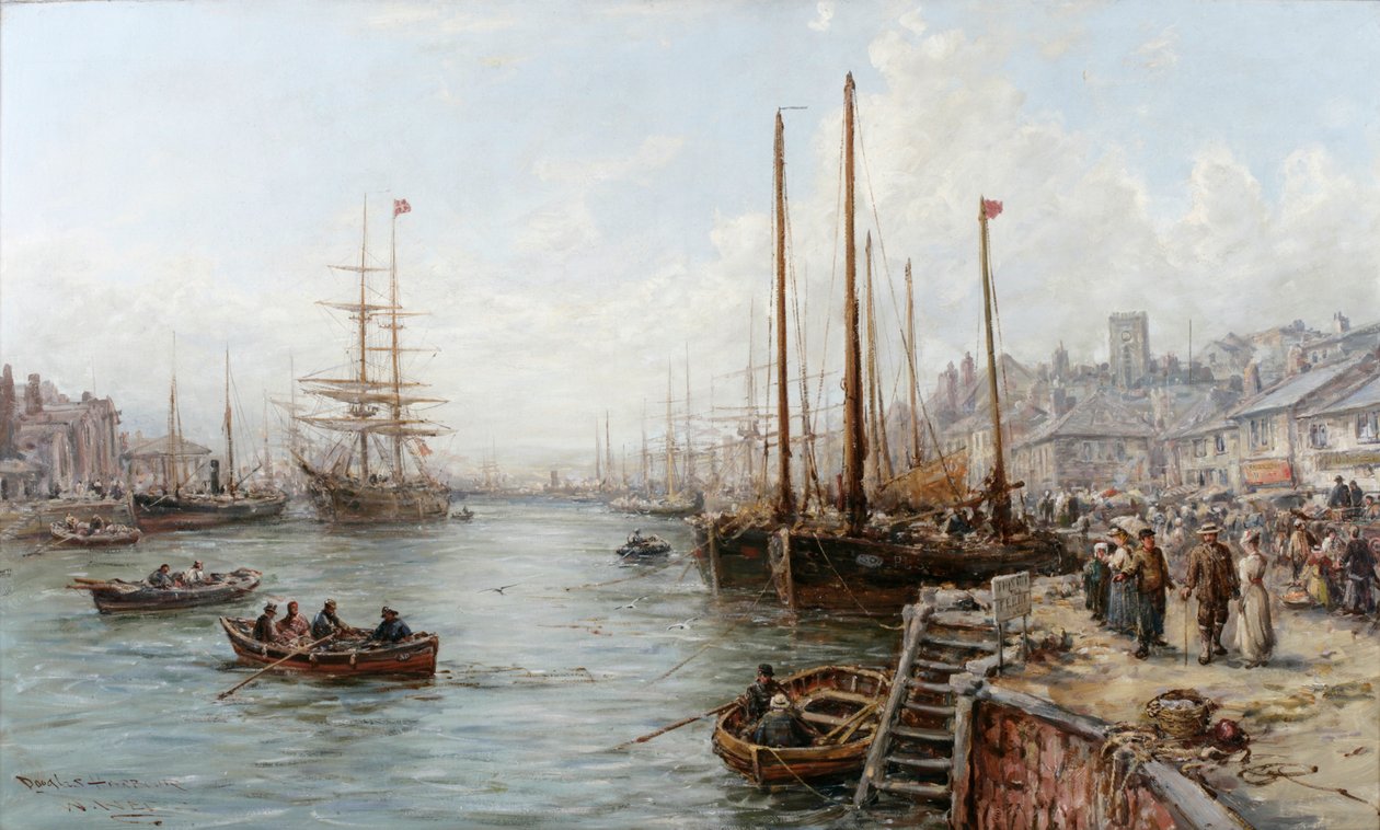 Douglas Harbour, Isle of Man by William Edward Webb
