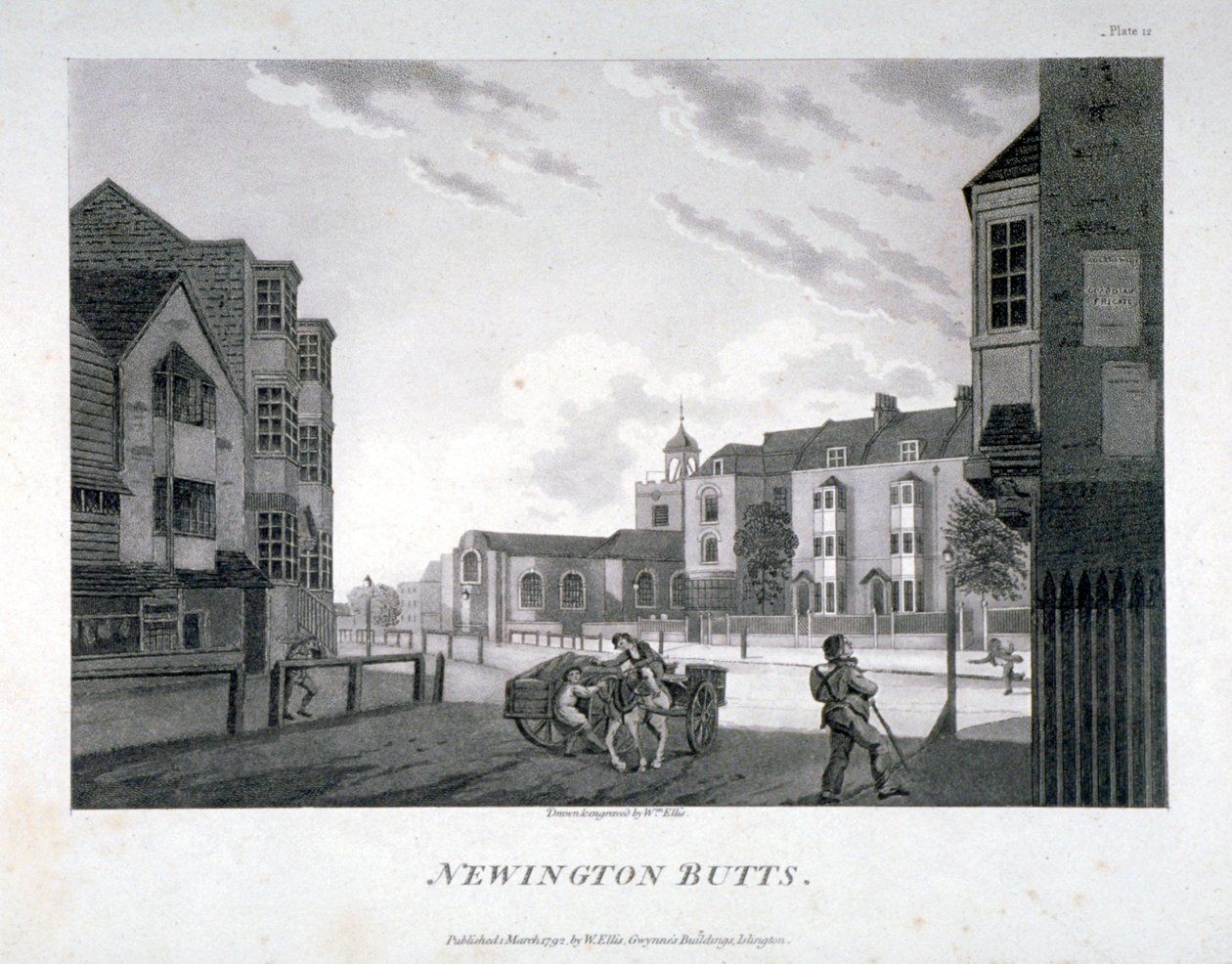 Newington Butts, Southwark, London by William Ellis