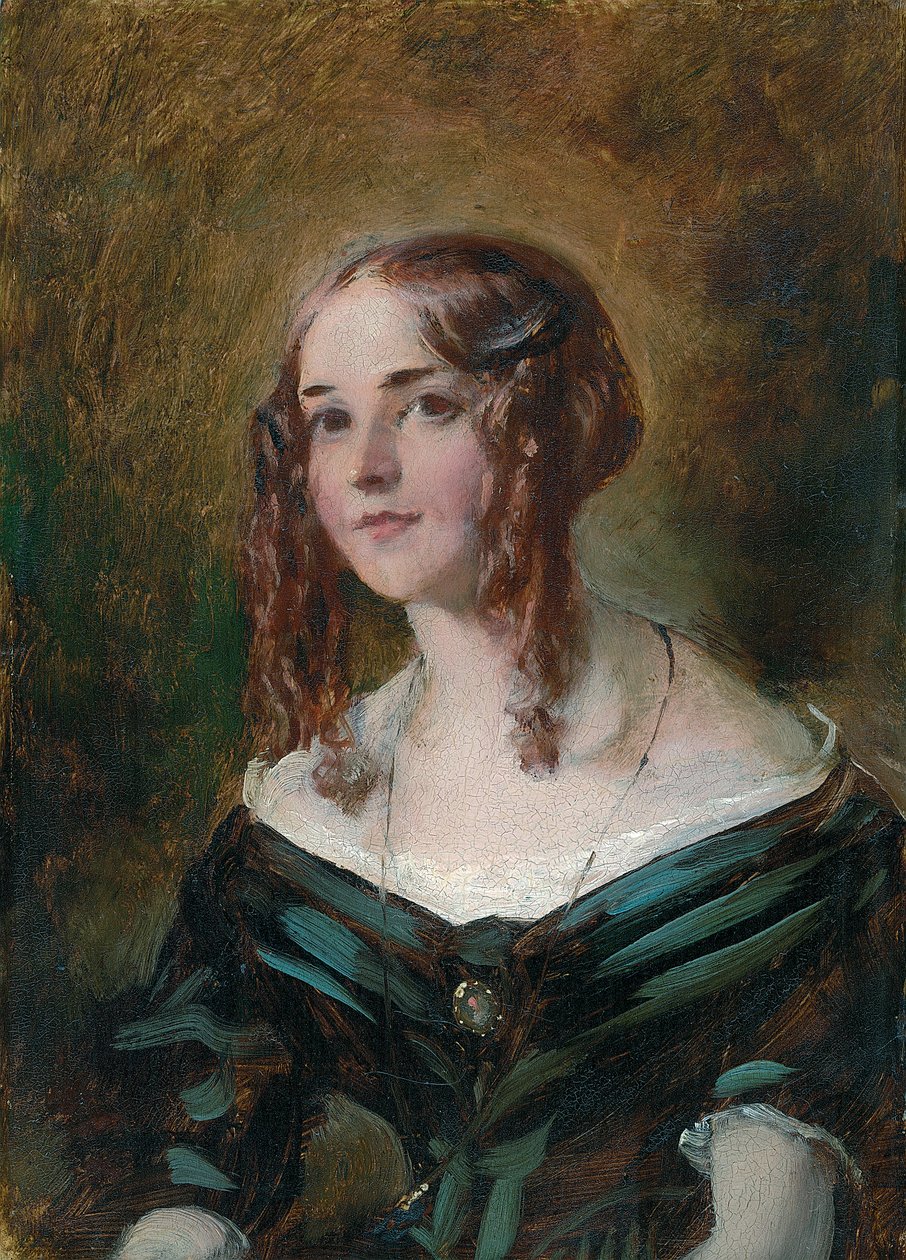 Girl in a Green Dress  by William Etty