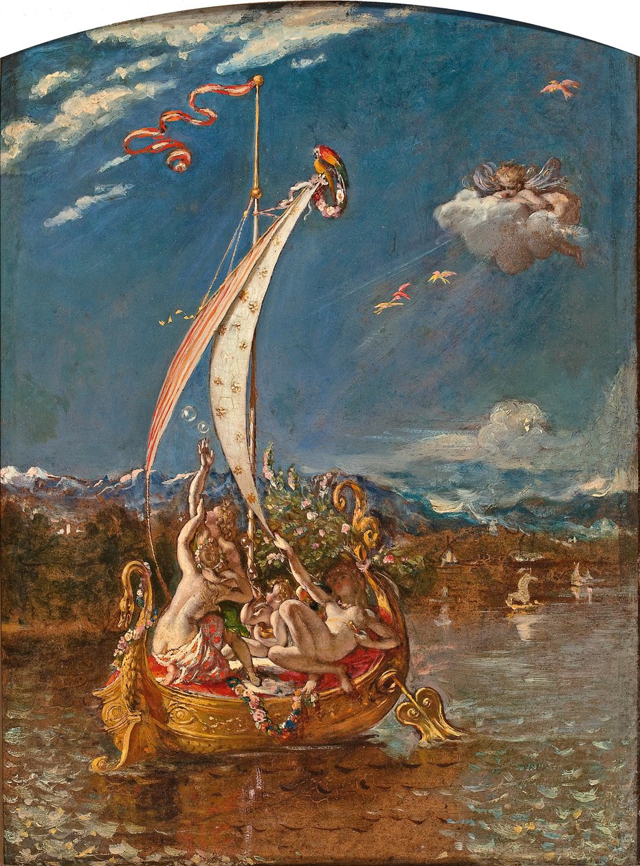 Study for Youth on the Prow, and Pleasure at the Helm by William Etty