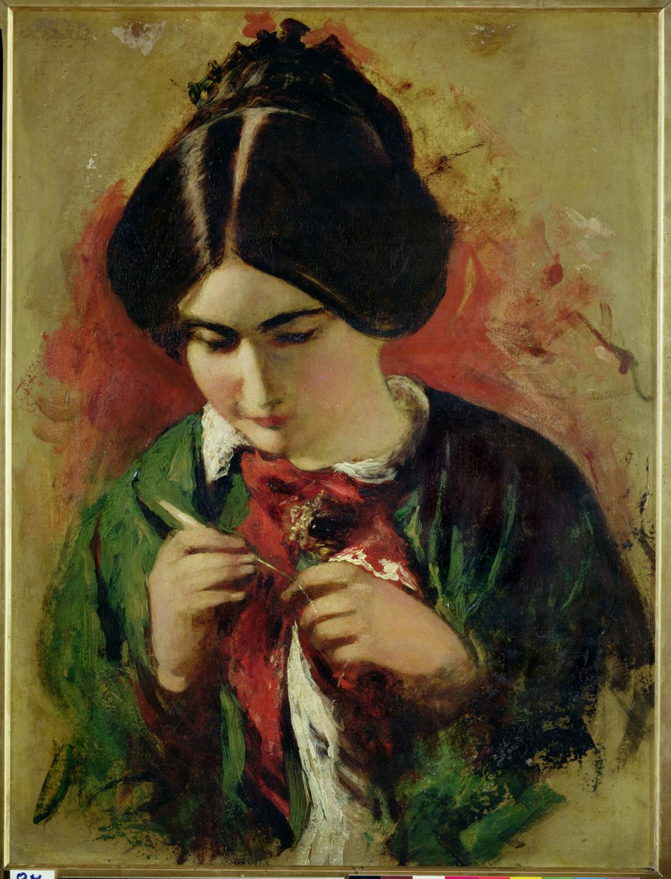 Study for the Crochet Worker, Miss Mary Ann Purdon by William Etty