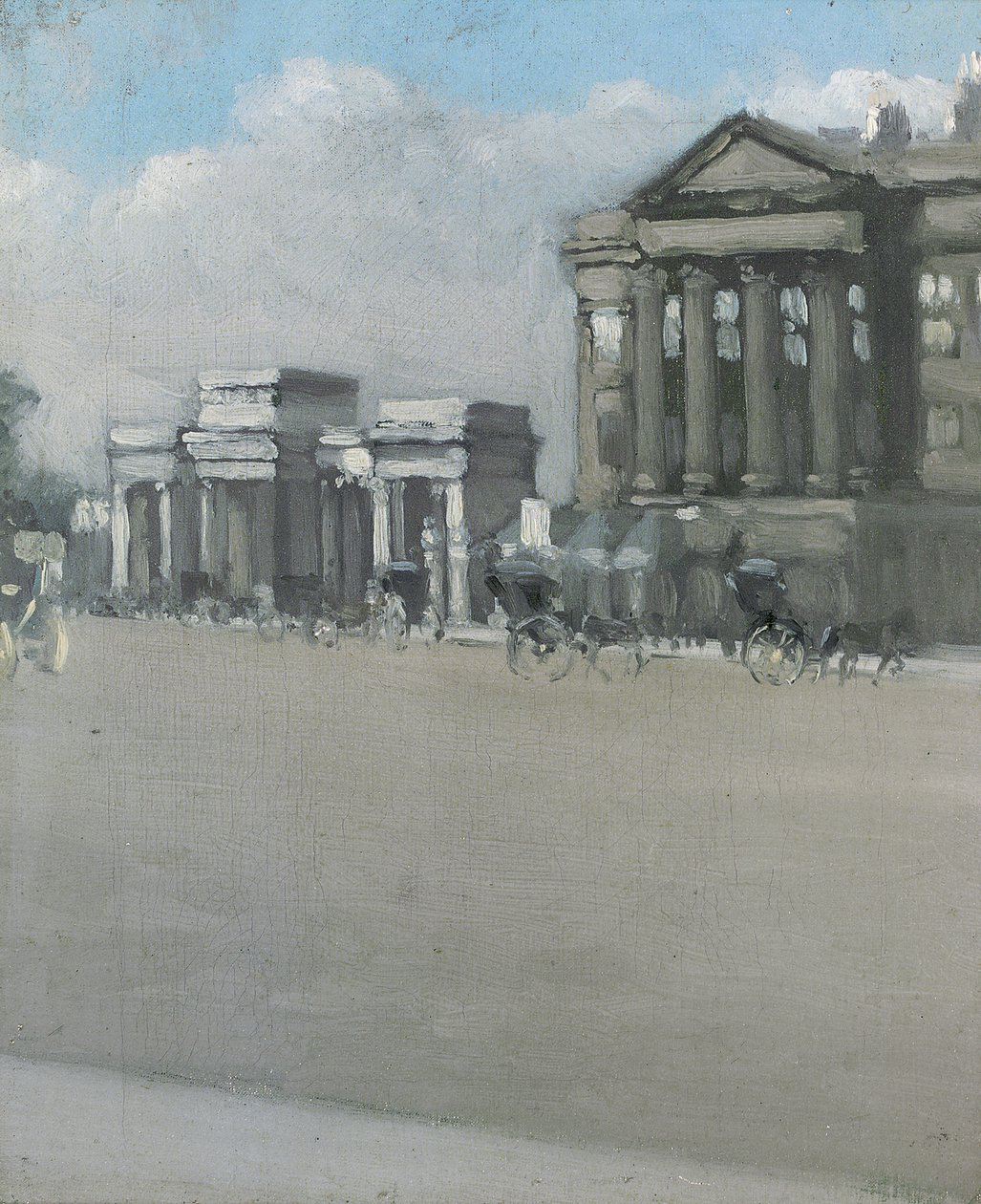Hyde Park Corner in Fog by William Evelyn Osbourne