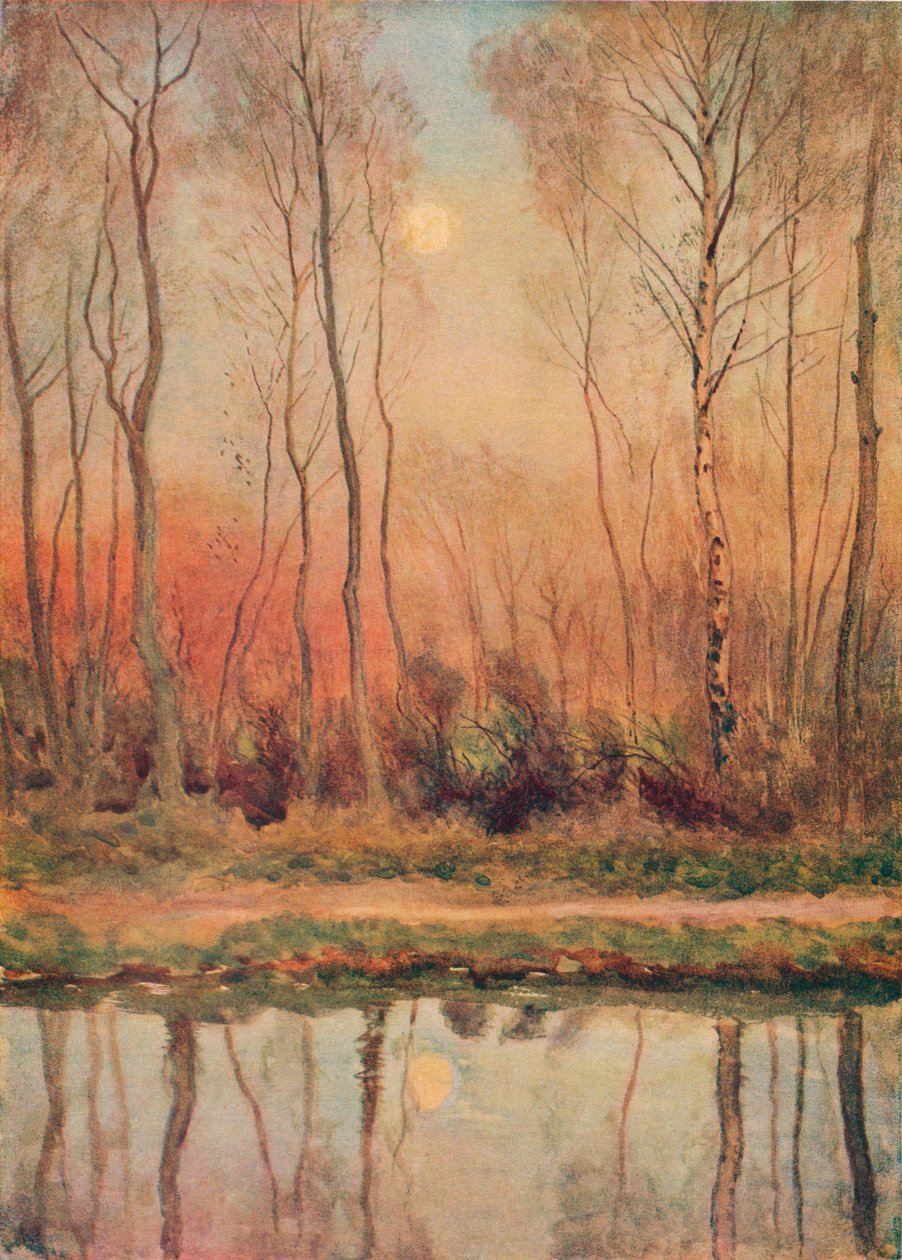 A Surrey Canal, Evening by William Eyre Walker