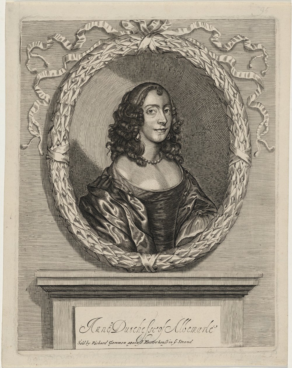 Anne, Duchess of Albemarle by William Faithorne