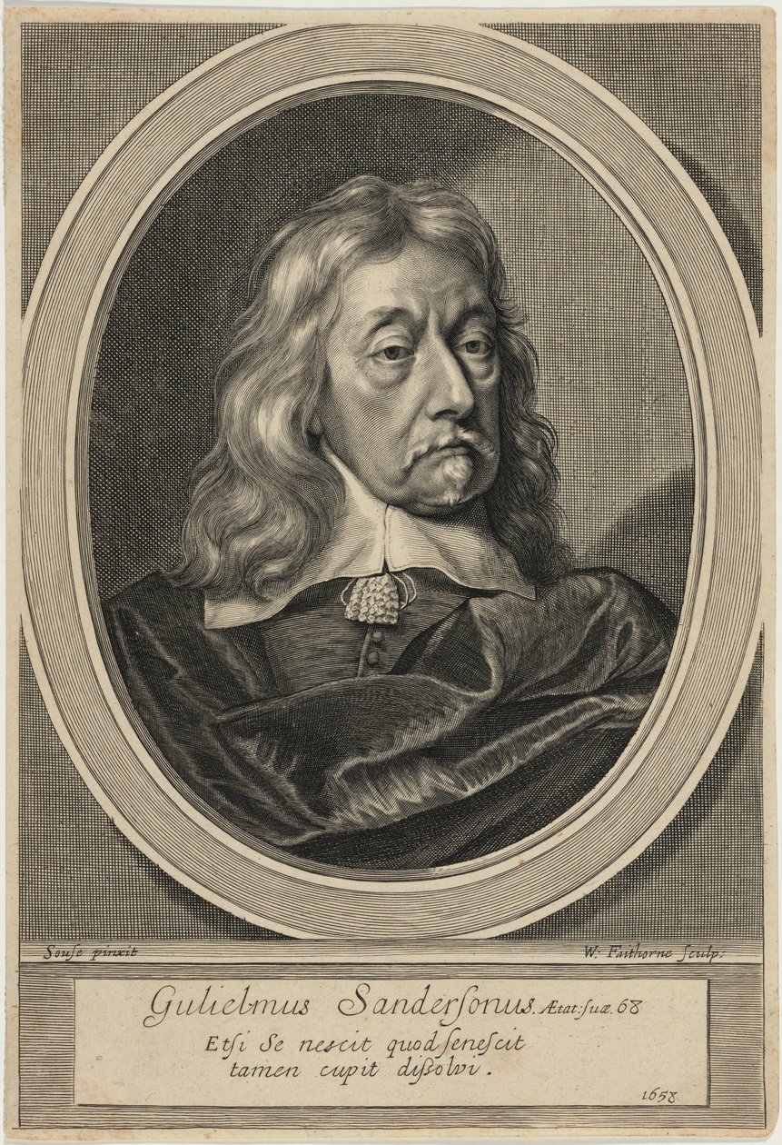 Sir William Sanderson by William Faithorne