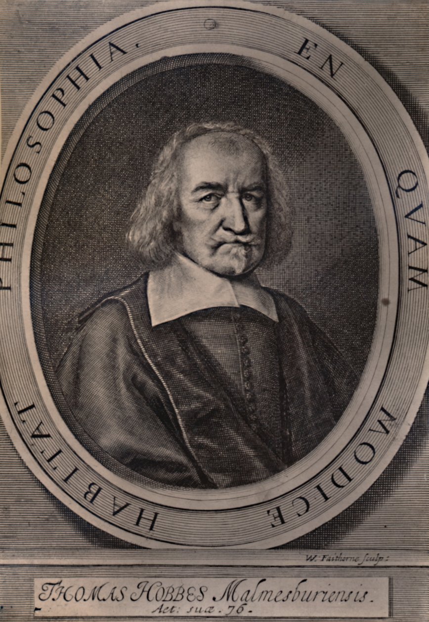 Thomas Hobbes, English Philosopher by William Faithorne