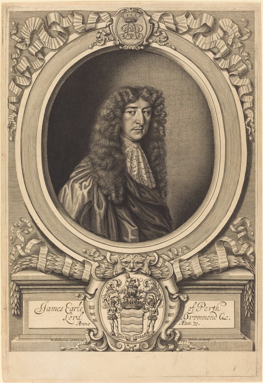 James Drummond, Earl of Perth by William Faithorne after Sir Peter Lely