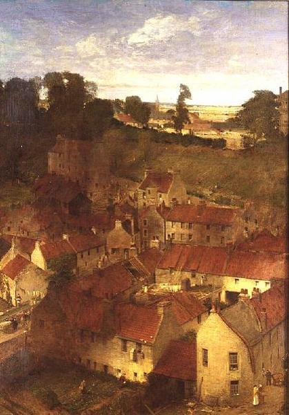 The Village of the Water of Leith from a Window in Rothesay Terrace by William Fettes Douglas