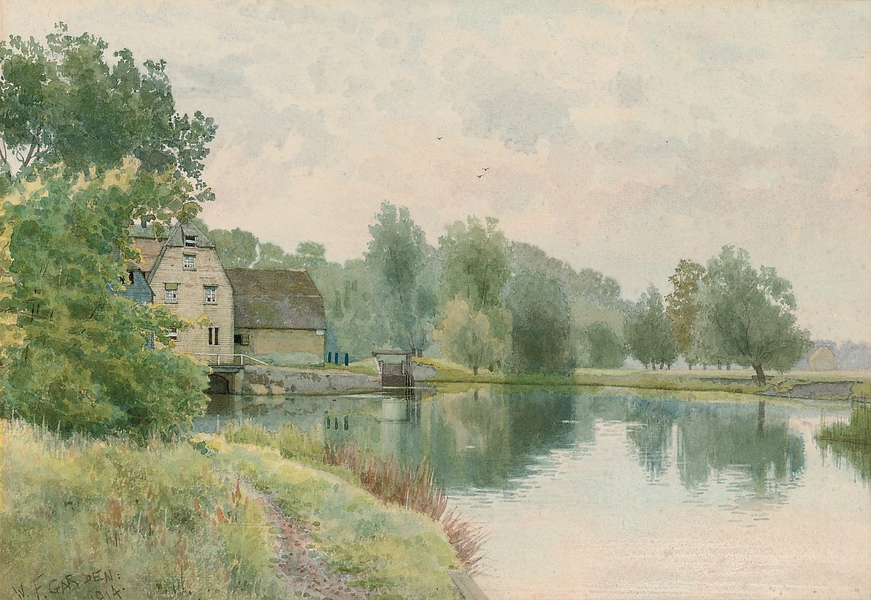 Houghton Mill on the River Ouse by William Fraser Garden
