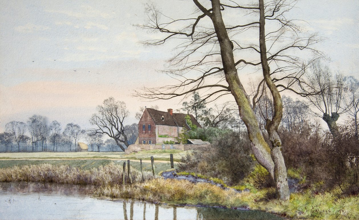 The Manor House, Hemingford Grey by William Fraser Garden