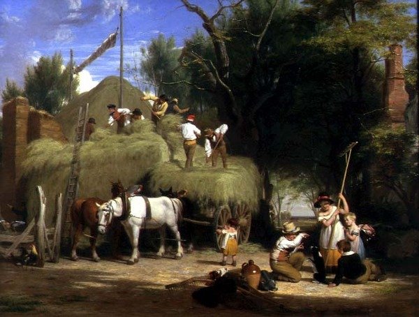Stacking Hay by William Frederick Witherington