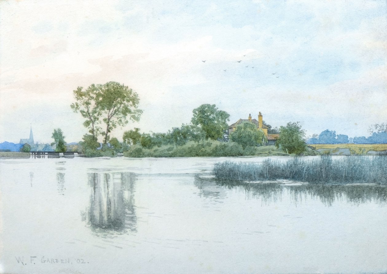 Across the Ouse to Hemingford Abbots by William Garden Fraser