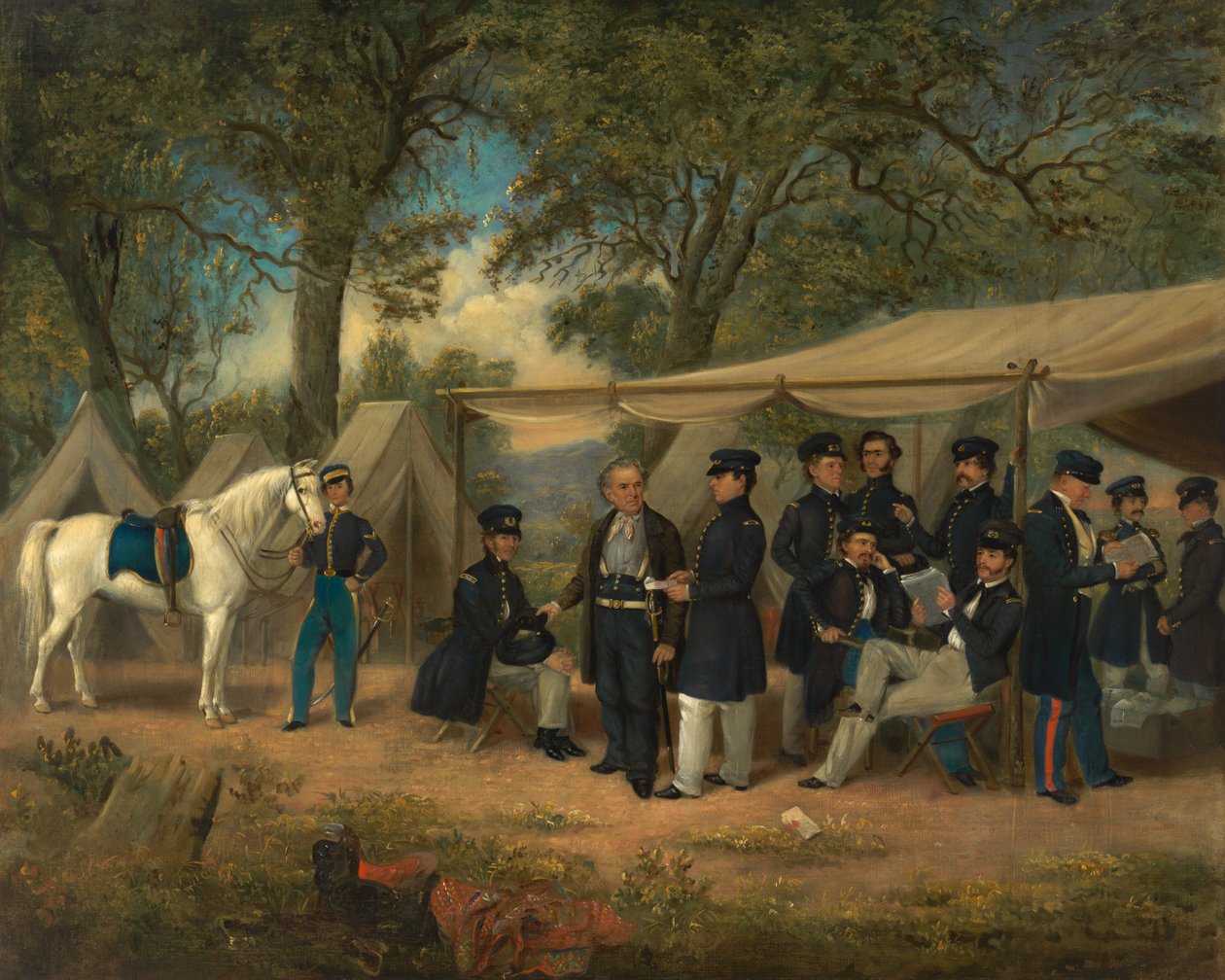 Zachary Taylor at Walnut Springs by William Garl Browne