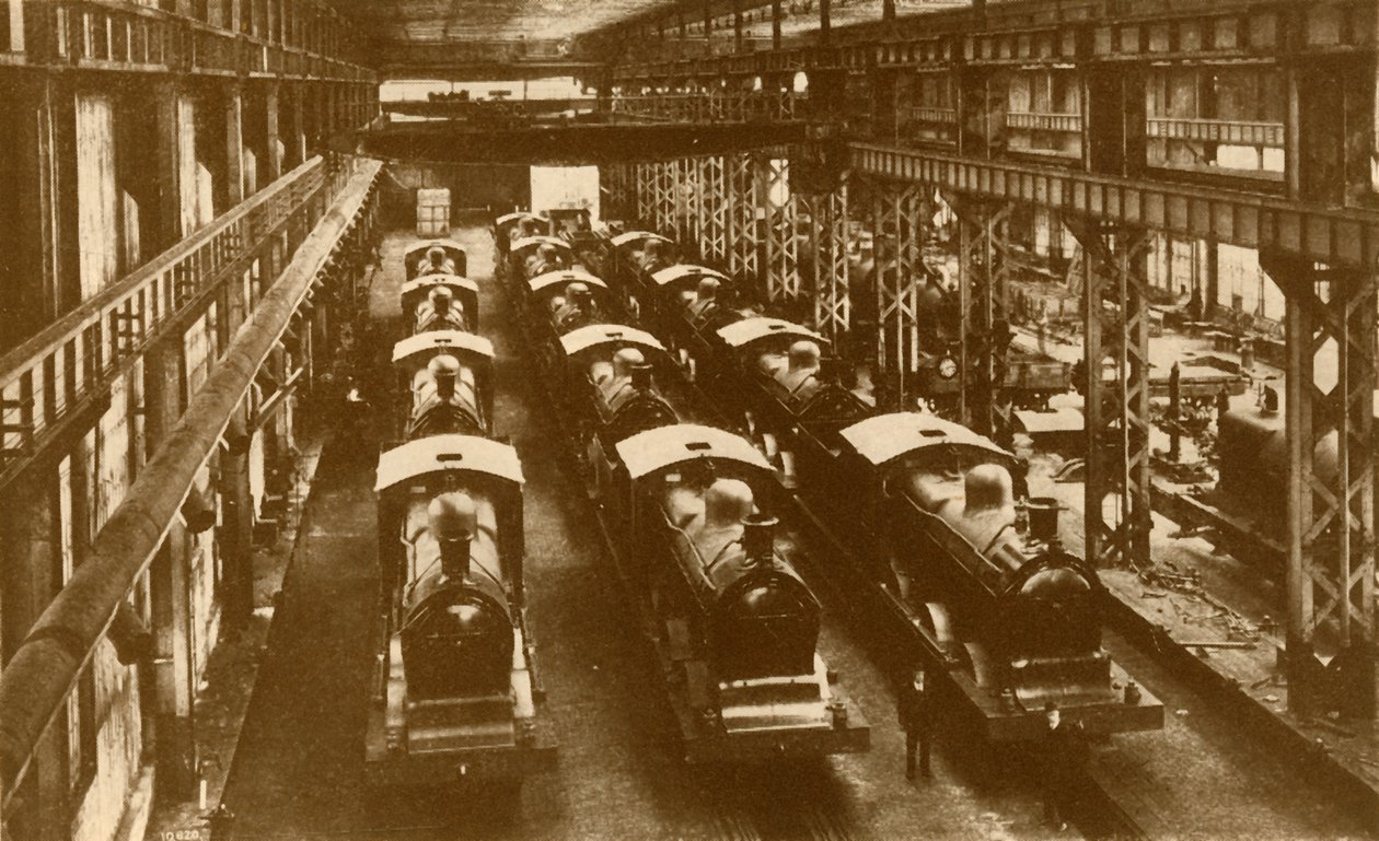 Locomotives Ready for Shipment Overseas by William George Armstrong