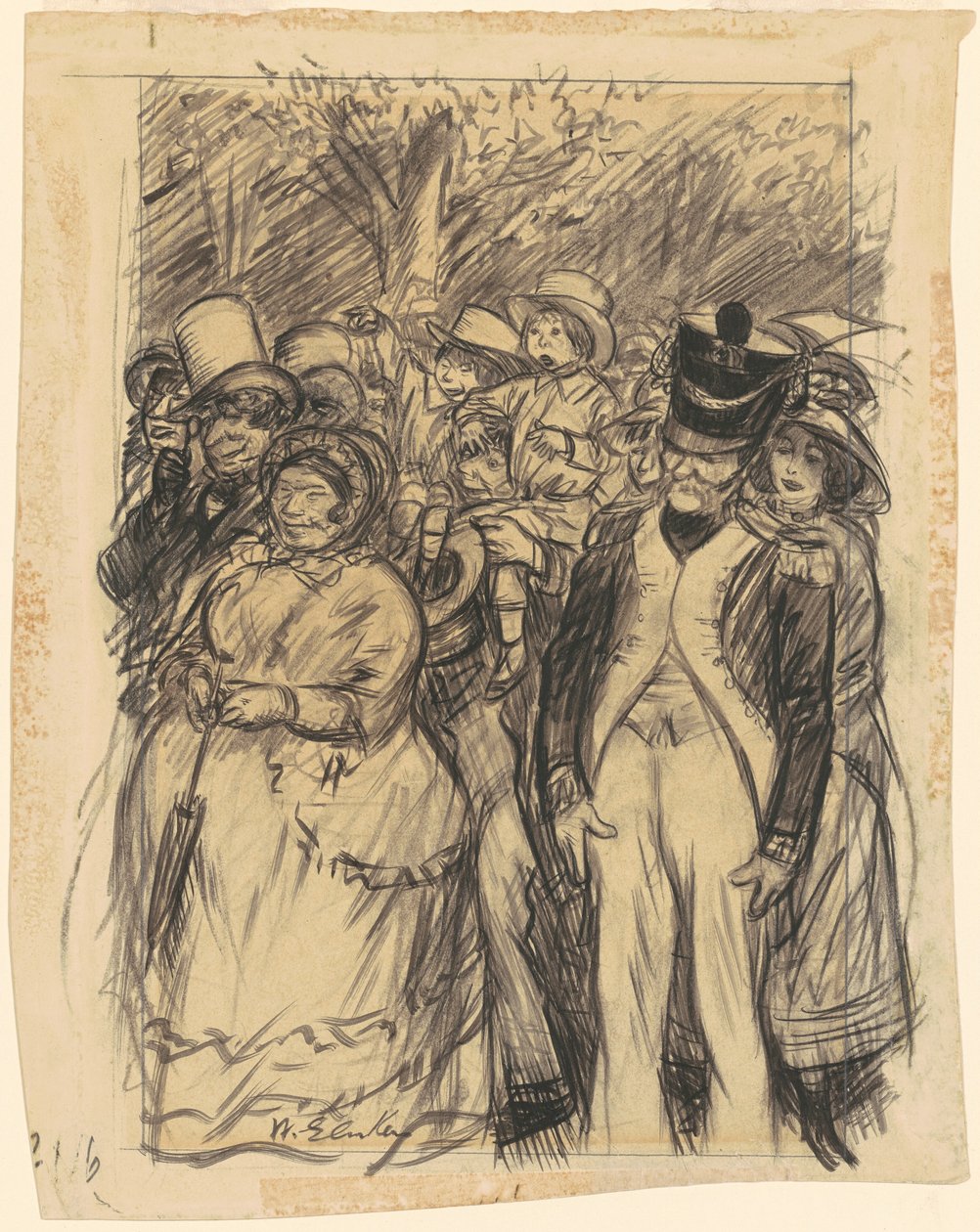 Papa, Carry Me—Take Me Up in Your Arms by William Glackens