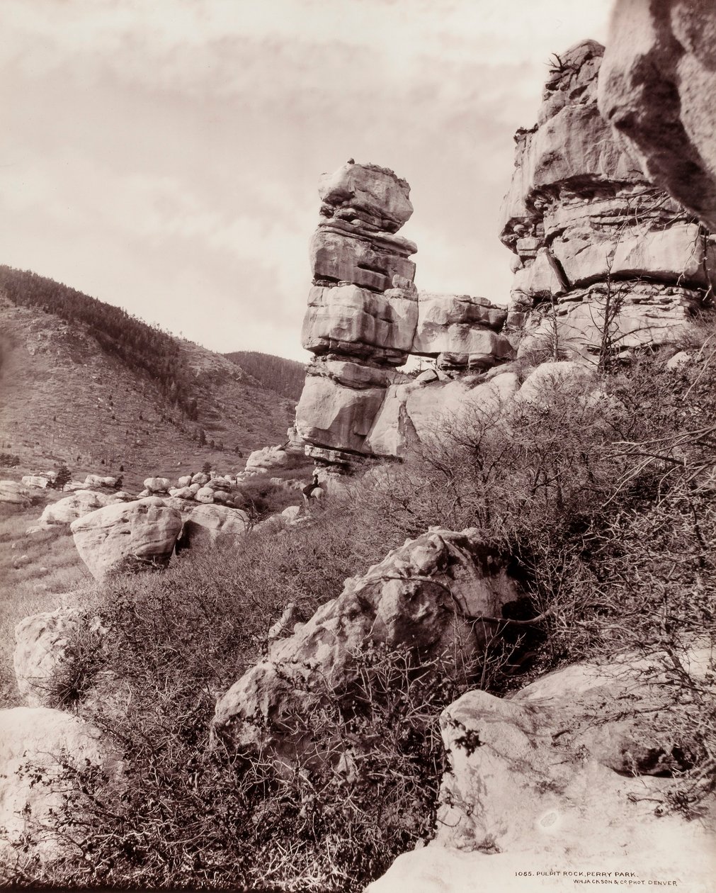 Pulpit Rock, Perry Park by William H. Jackson