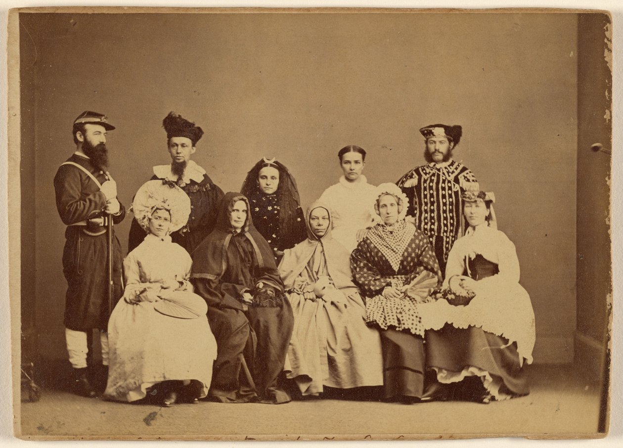 Masquerade Picture February 18th 1868 - Friendship Hall Phila. by William H. Rhoades