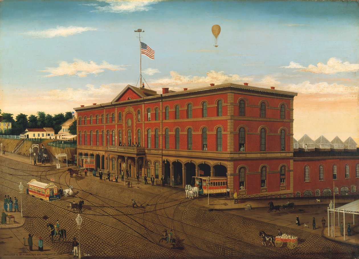 The Third Avenue Railroad Depot, ca. 1859-60 by William H Schenck