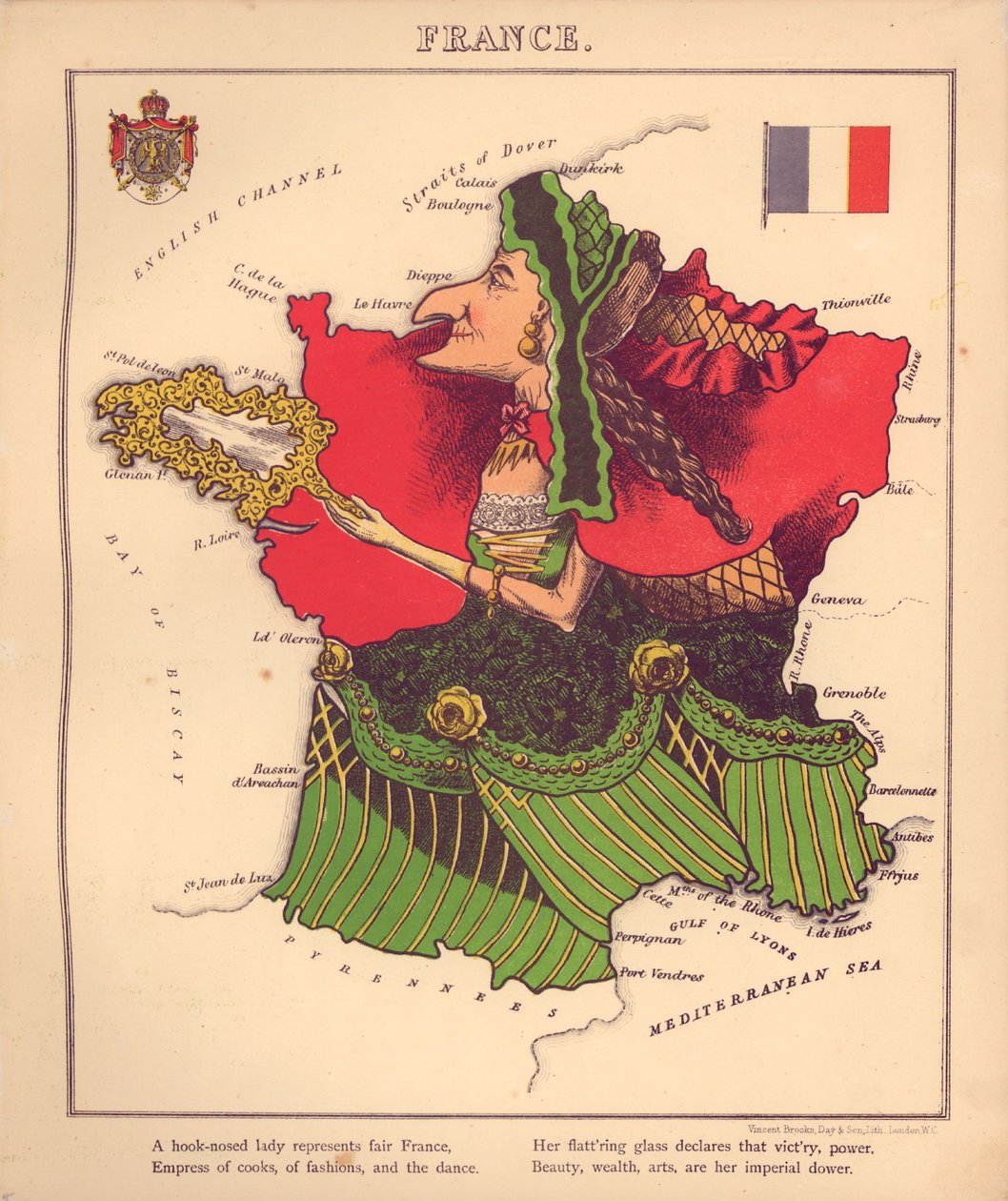 Geographical Fun - Humorous Outlines of Various Countries, with an Introduction and Descriptive Lines by William Harvey