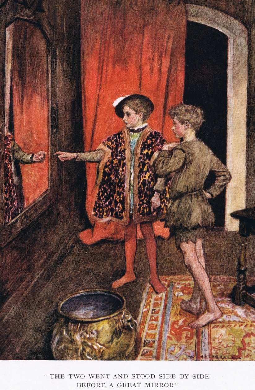 The two went and stood side by side before a great mirror by William Hatherell