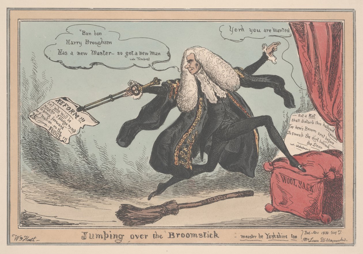 Jumping over the Broomstick by William Heath