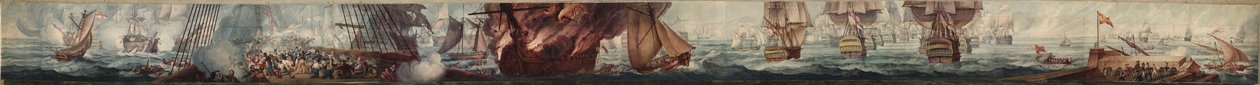 Panorama of the Battle of Trafalgar, c.1820 by William Heath