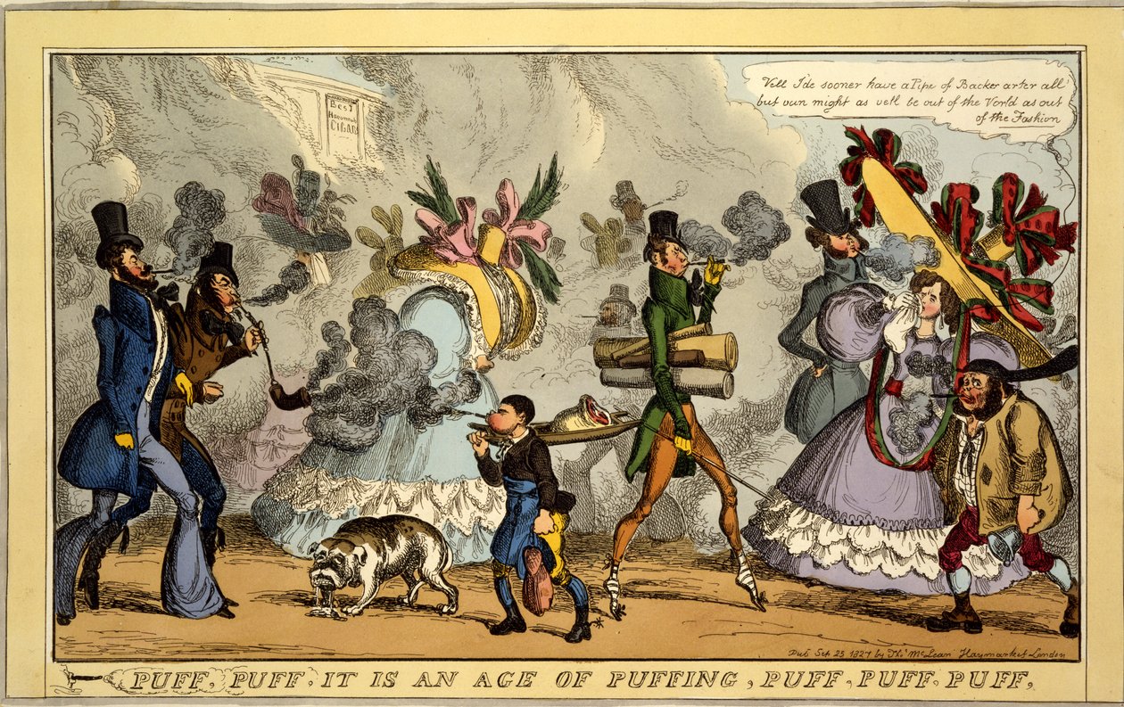 Puff, Puff, it is an age of puffing, Puff, Puff, Puff by William Heath