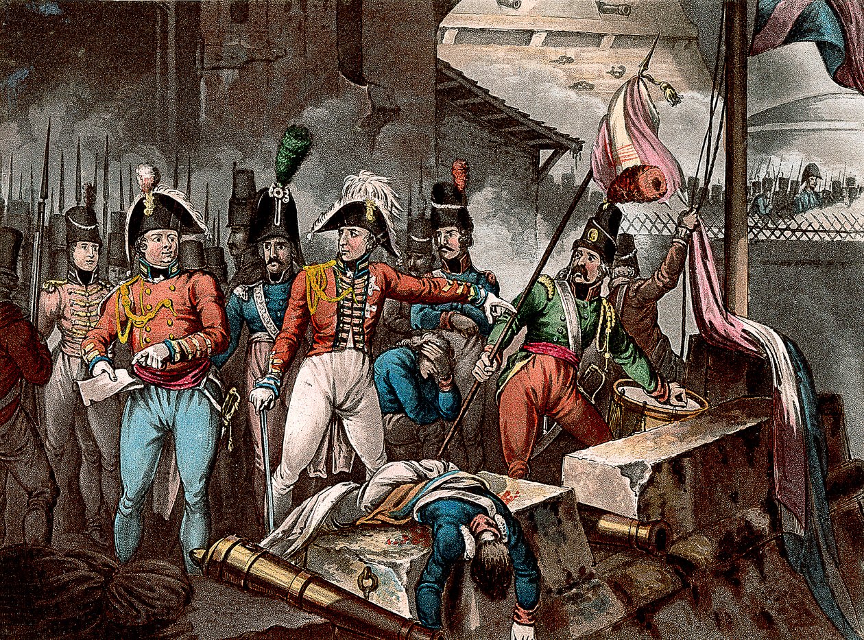 The Duke of Wellington at the Taking of Ciudad Rodrigo, Spain, Peninsular War by William Heath