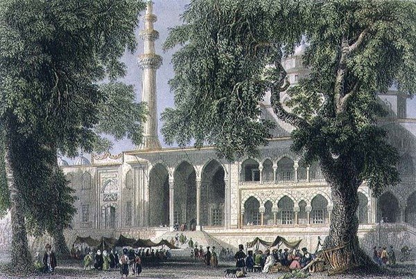 Yeni Djami, or Mosque of the Sultana Valide, Istanbul, engraved by J.C. Varrall by William Henry (after) Bartlett