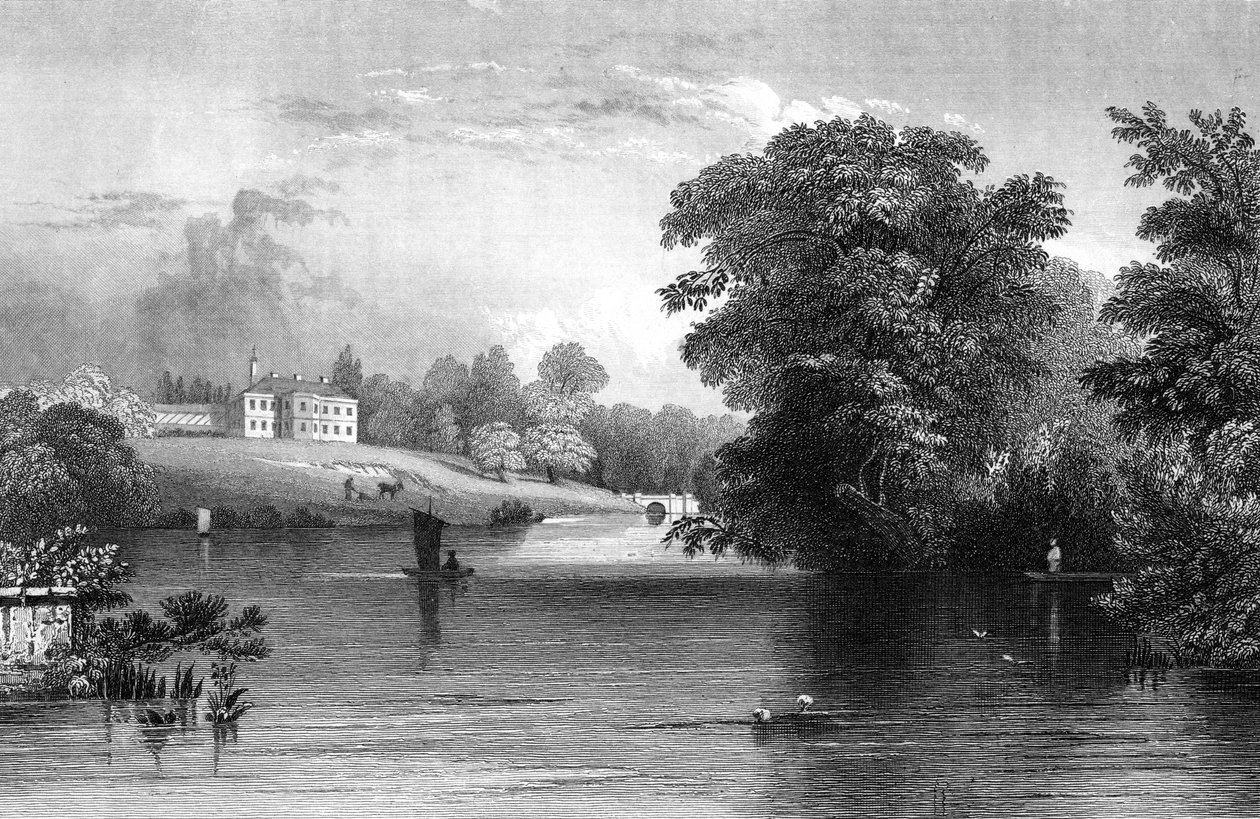 Braxted Lodge, Near Witham, Essex, Engraved by Henry Wallis, 1832 by William Henry Bartlett