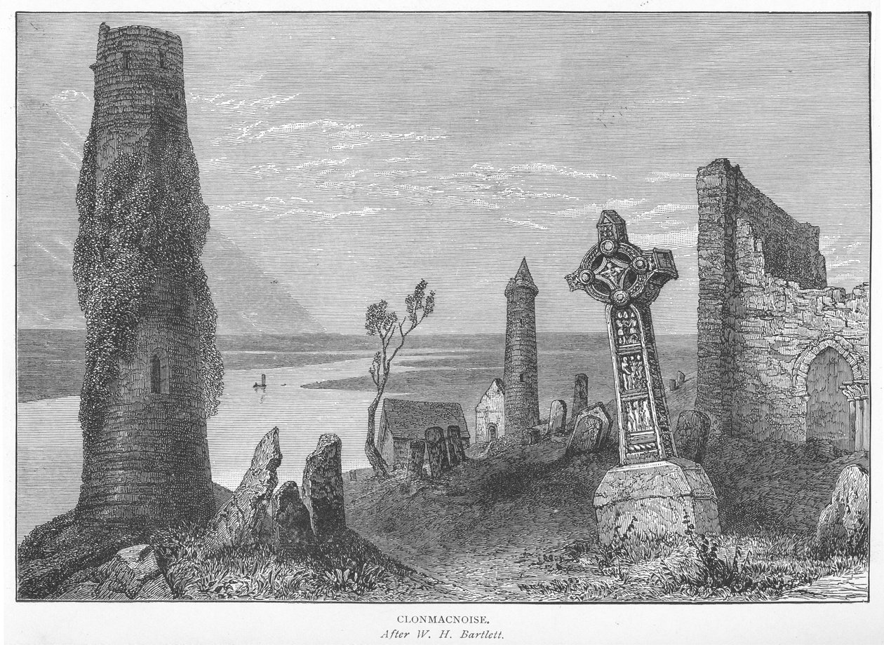 Clonmacnoise by William Henry Bartlett