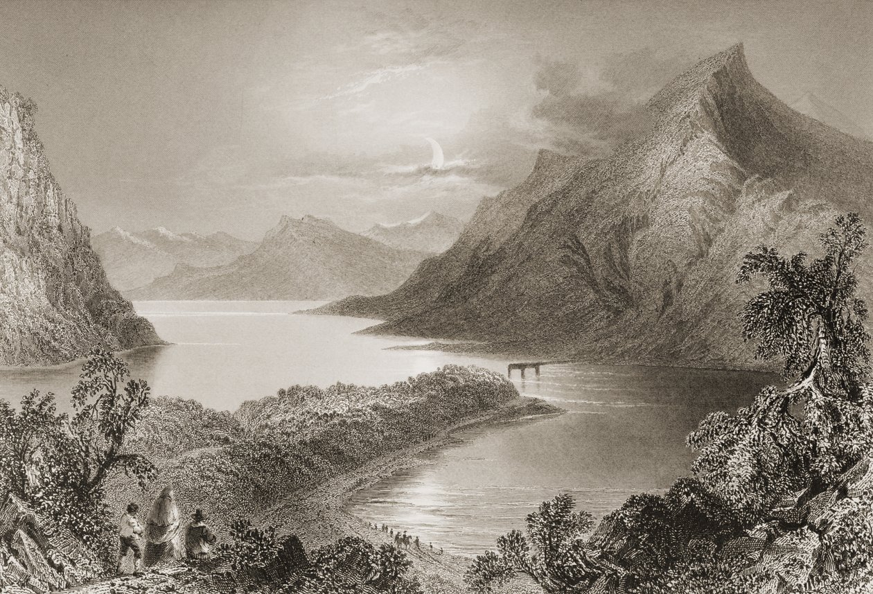 Lough Inagh, Connemara, County Galway, from 
