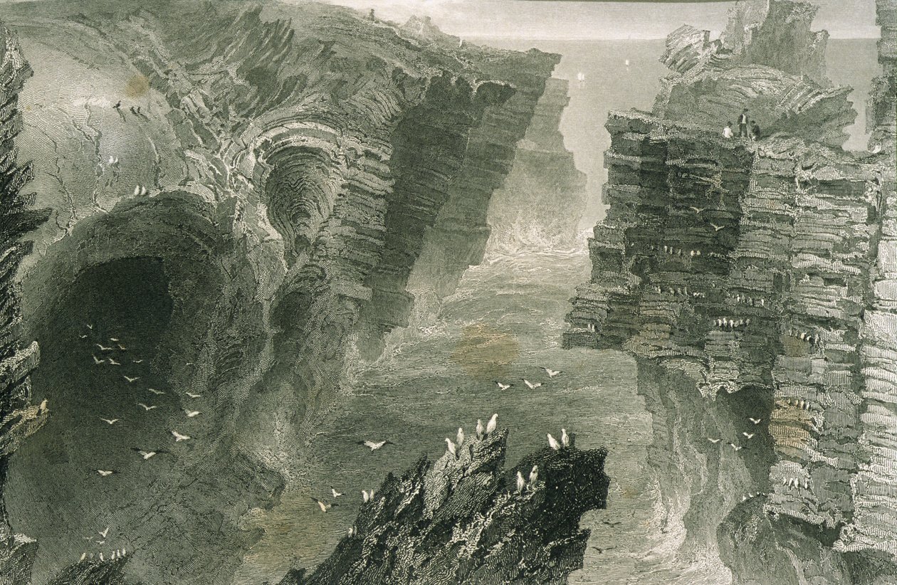 Puffin Hole at Kilkee, County Clare, Ireland (from 