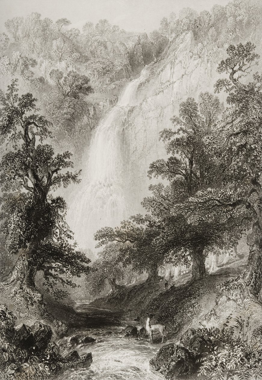 The Waterfall, Powerscourt, County Wicklow, Ireland, from 