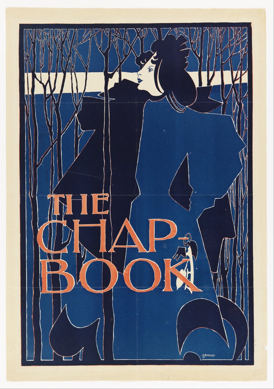 The Blue Lady, poster for The Chap-Book by William Henry Bradley