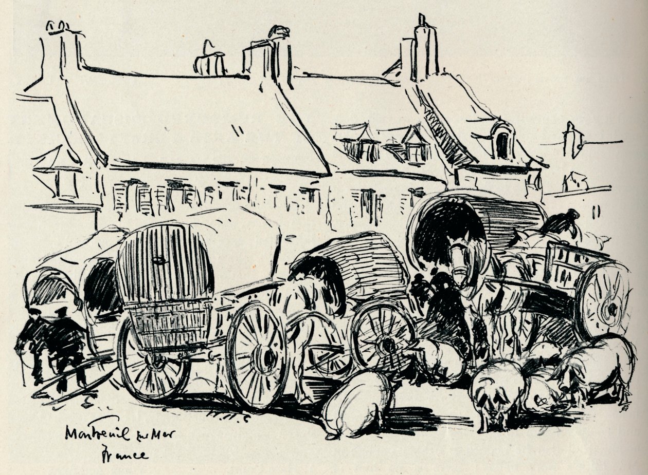 Montreuil-Sur-Mer, France, c. 1907 by William Henry Charlton