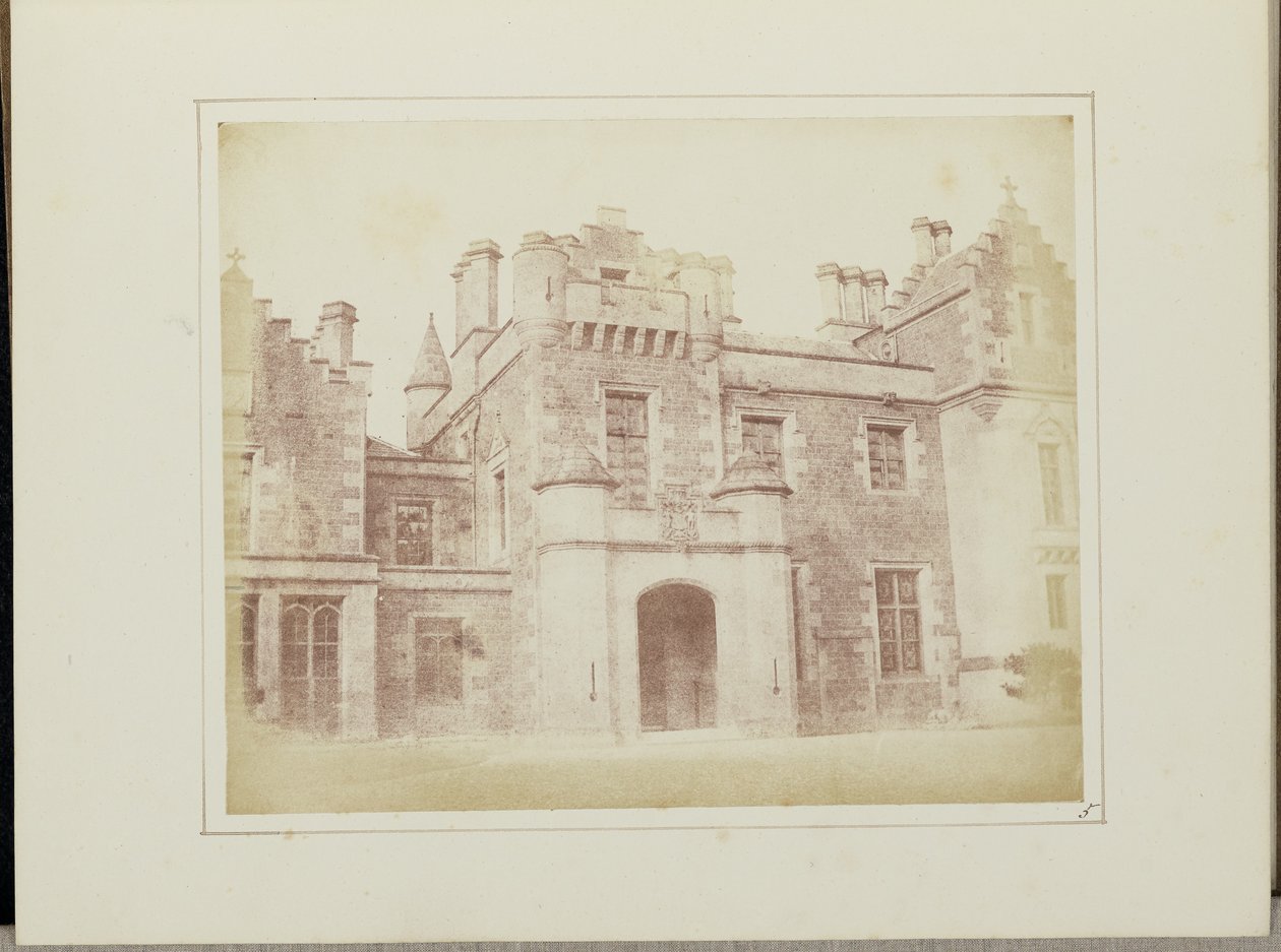 Hall Door, Abbotsford by William Henry Fox Talbot
