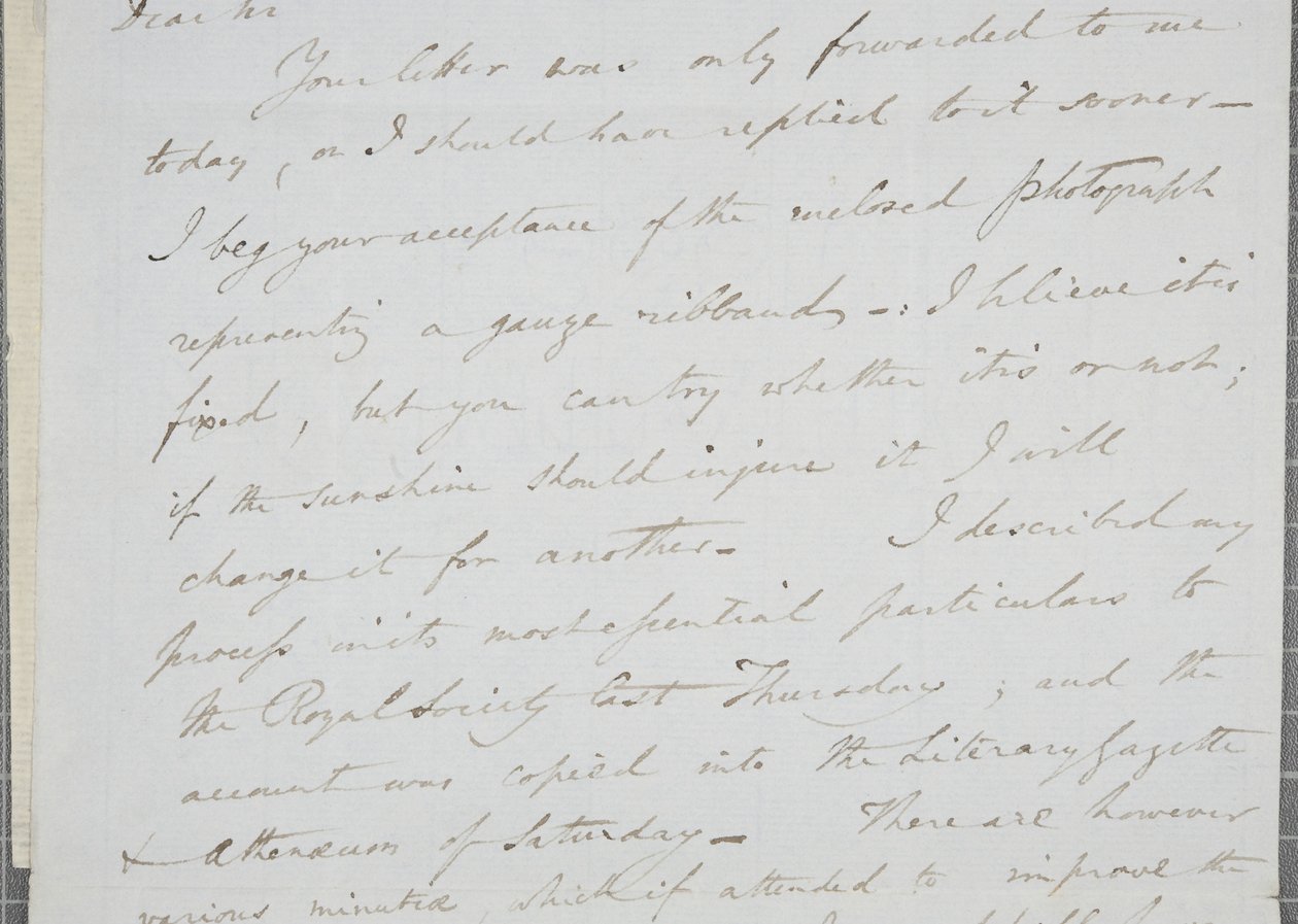 Signed Letter from William Henry Fox Talbot to James David Forbes by William Henry Fox Talbot