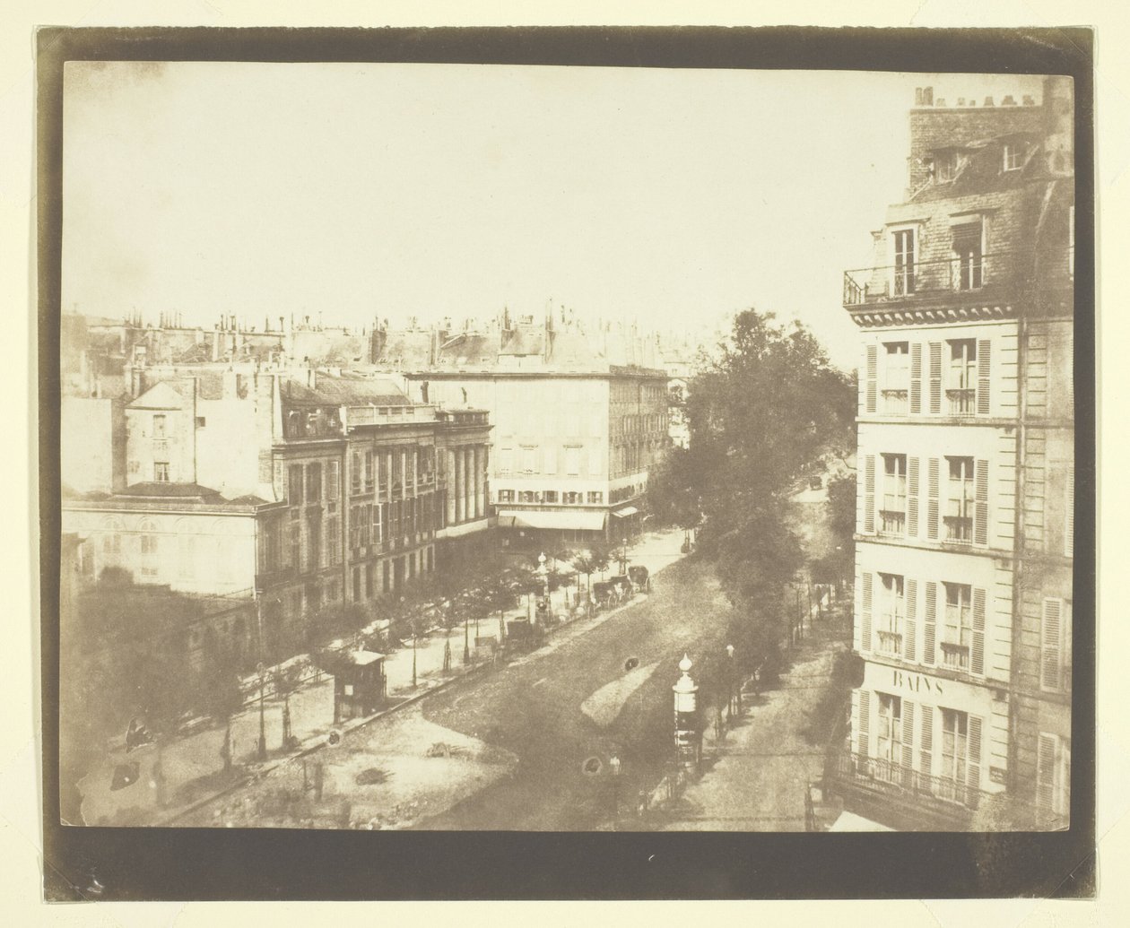 View of the Boulevards at Paris by William Henry Fox Talbot