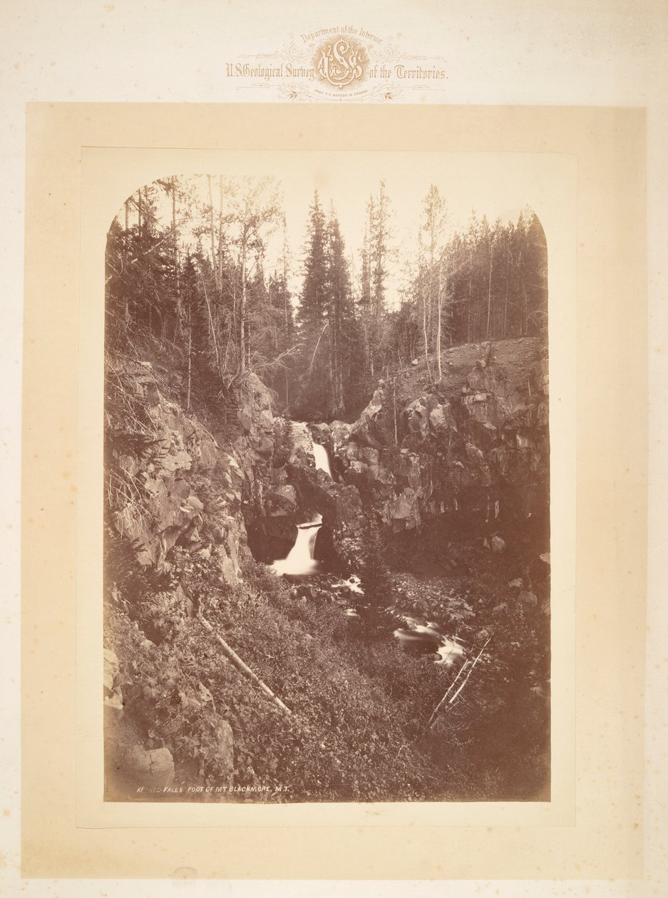 Arched Falls Foot of Mt. Blackmore M.T. by William Henry Jackson