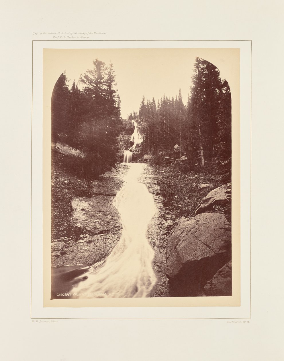 Cascade from Mount Blackmore by William Henry Jackson