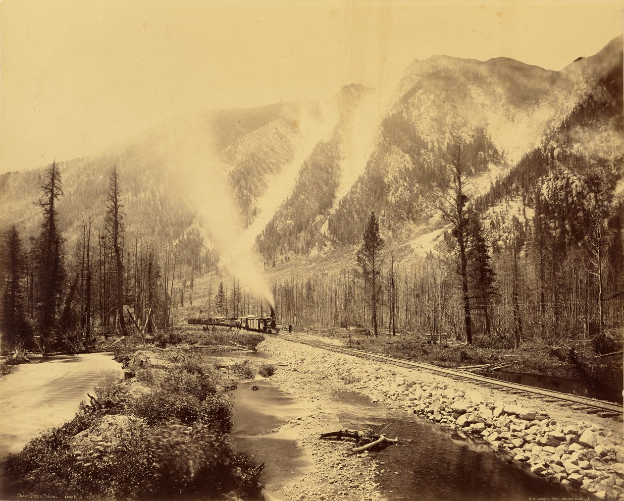Chalk Creek Canyon by William Henry Jackson