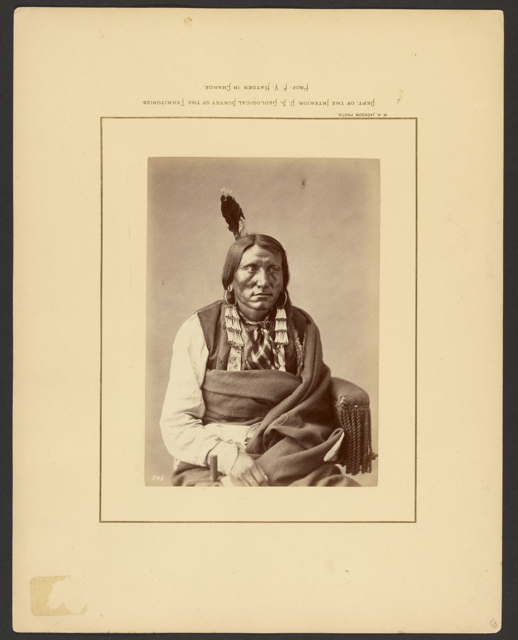 Charge on the Hauk - (Brulé Dakota) by William Henry Jackson