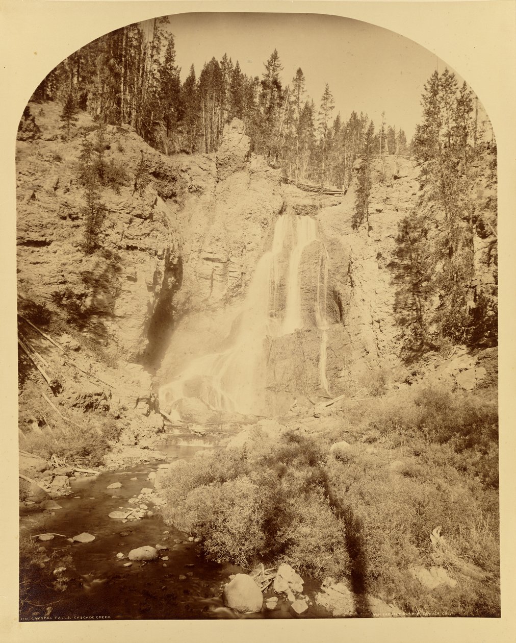 Crystal Falls, Cascade Creek by William Henry Jackson