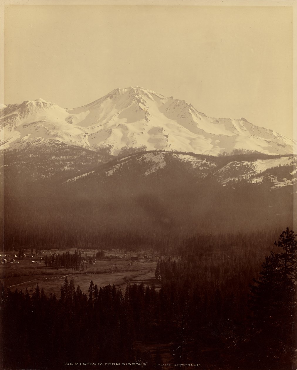 Mount Shasta from Sissons by William Henry Jackson