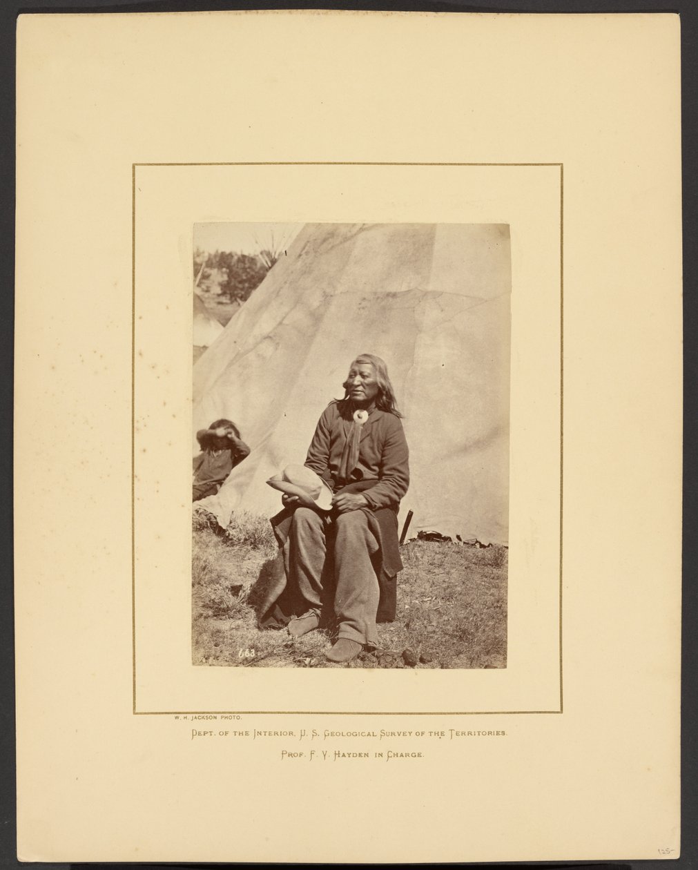 Washakie or Shoots the Buffalo Running, Shoshone, Wind River Mountains, Wyoming by William Henry Jackson