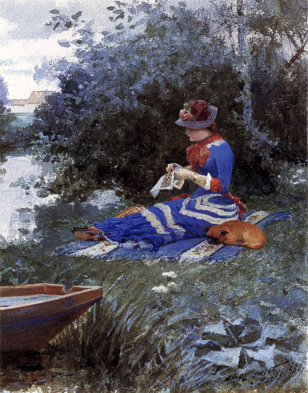A Quiet Afternoon, 1880 by William Henry Lippincott
