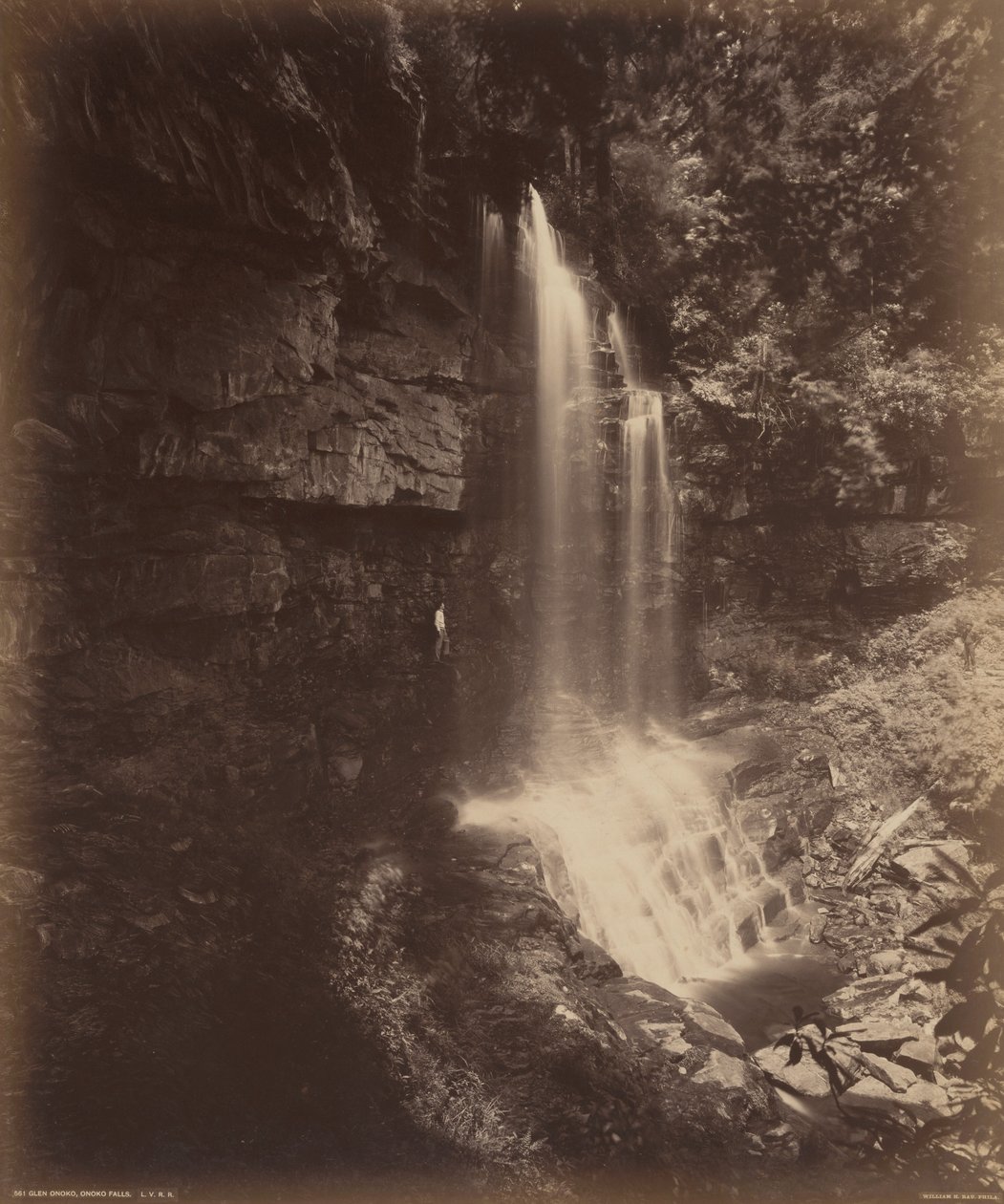 Glen Onoko, Onoko Falls by William Herman Rau